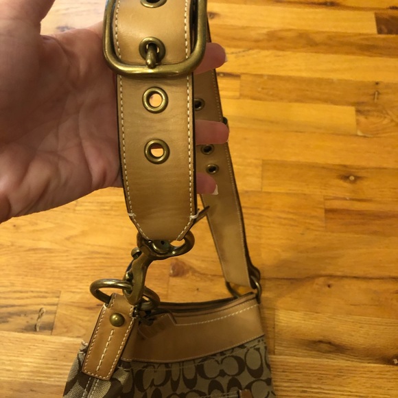 AUTHENTIC COACH 10403 Sig. C - LIGHT BROWN TAN Bag - Picture 6 of 7